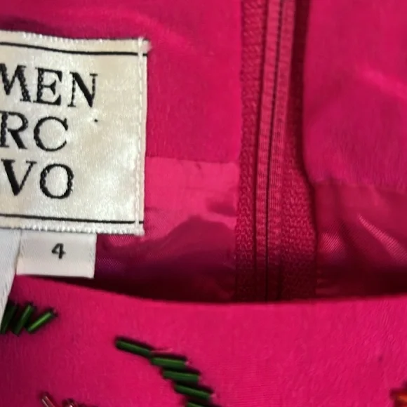 Carmen Marc Valvo Silk Dress